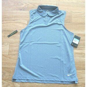 New W/ Tag Nike Standard Fit Sleeveless Golf Shirt Sz M (CI9809-492)